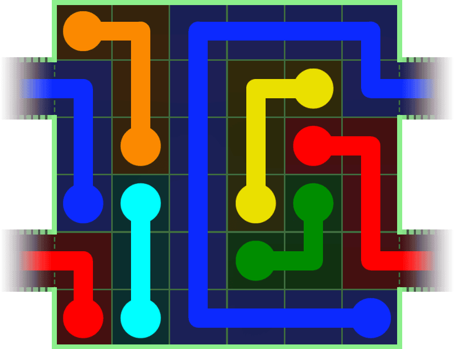 Flow Free Warps 192 Solution