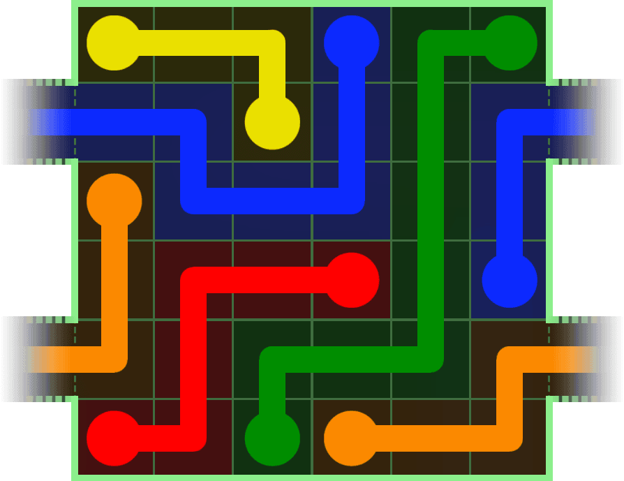 Flow Free Warps 196 Solution