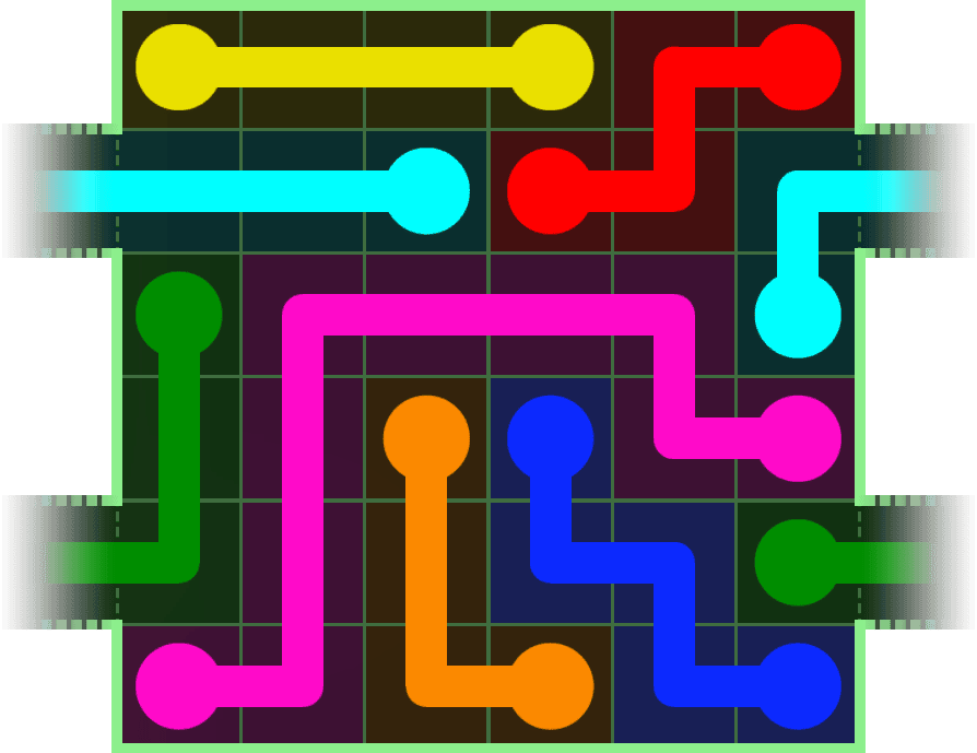 Flow Free Warps 203 Solution