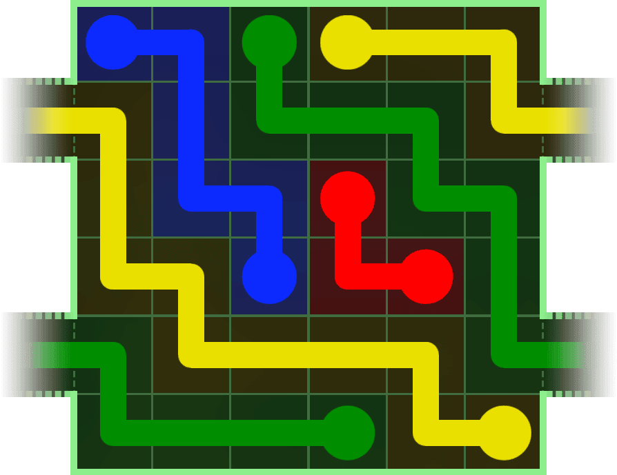 Flow Free Warps 205 Solution