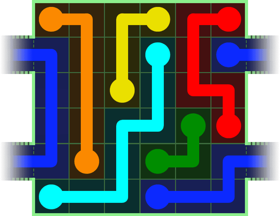 Flow Free Warps 208 Solution