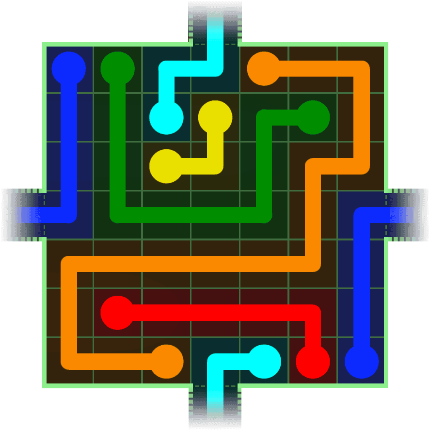 Flow Free Warps 211 Solution