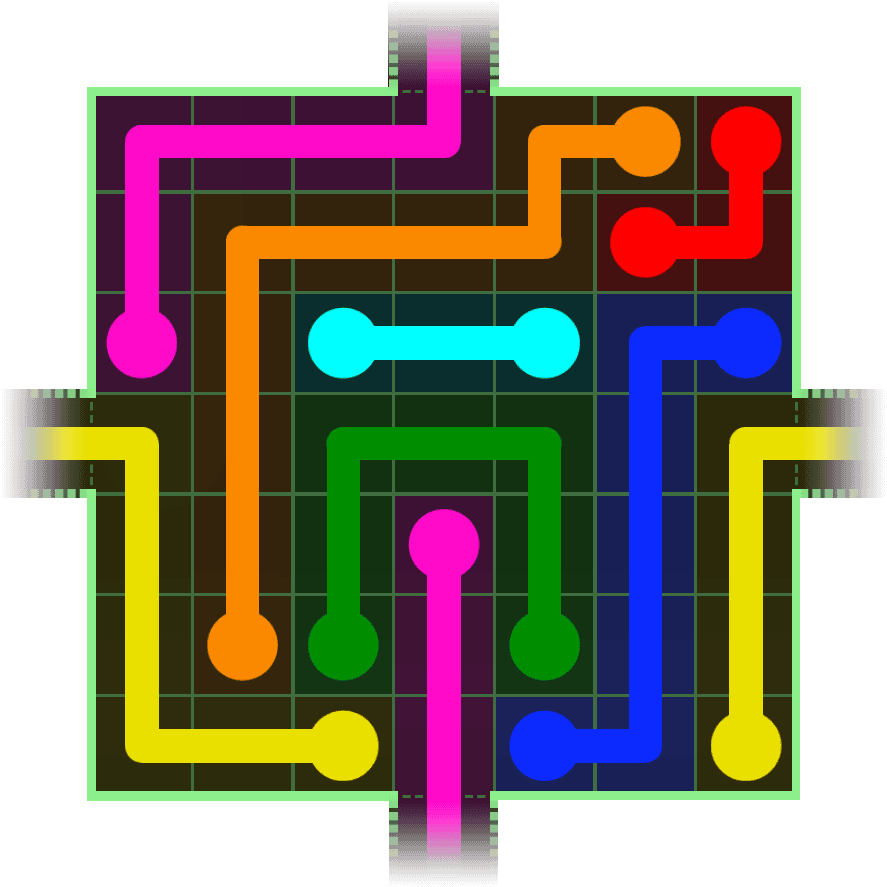 Flow Free Warps 214 Solution