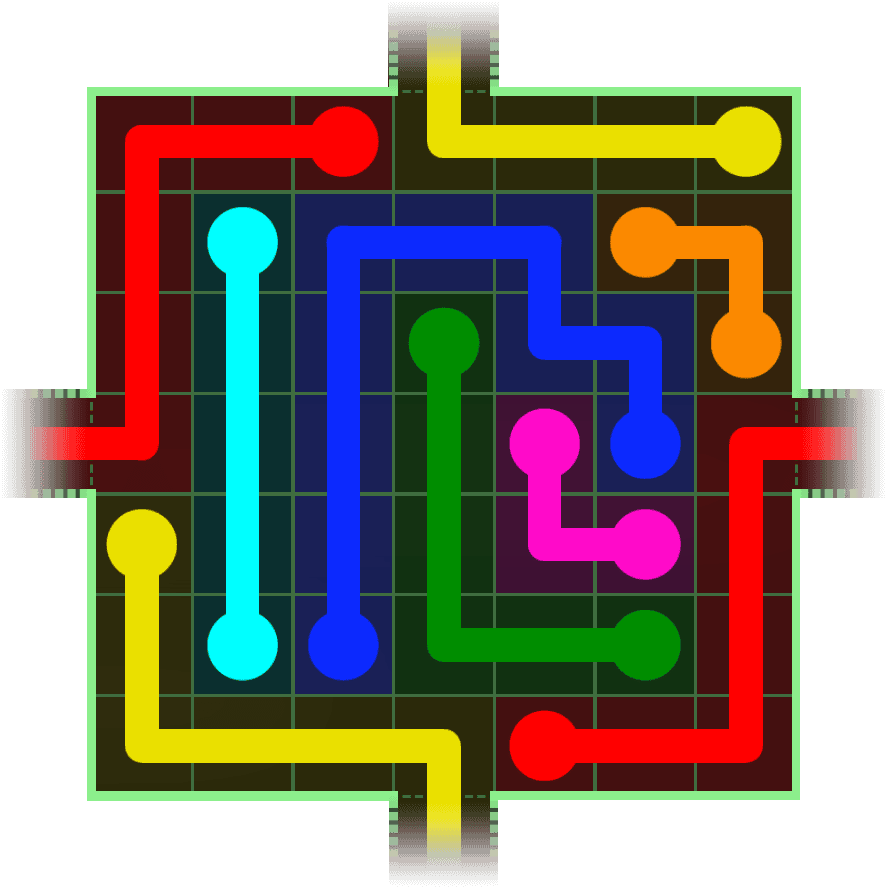 Flow Free Warps 215 Solution