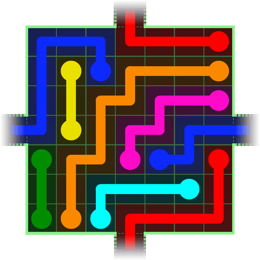 Flow Free Warps 218 Solution