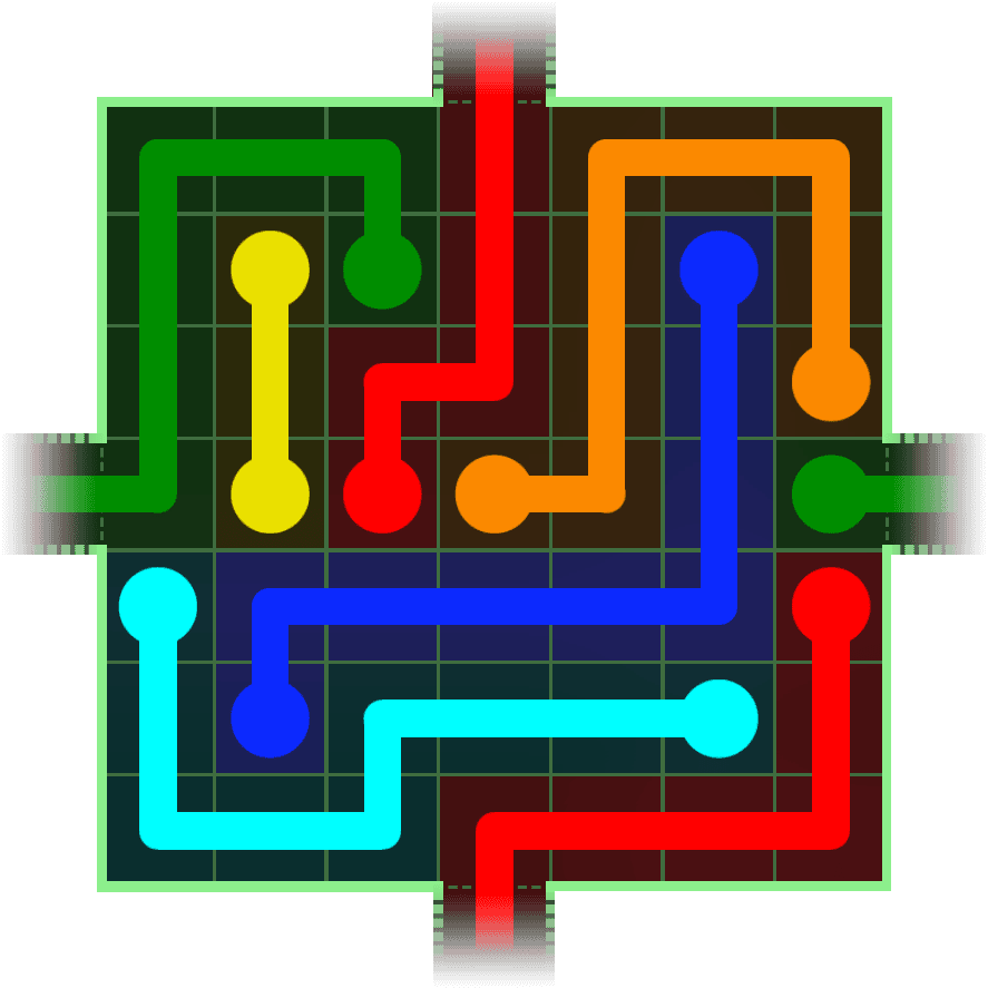 Flow Free Warps 226 Solution