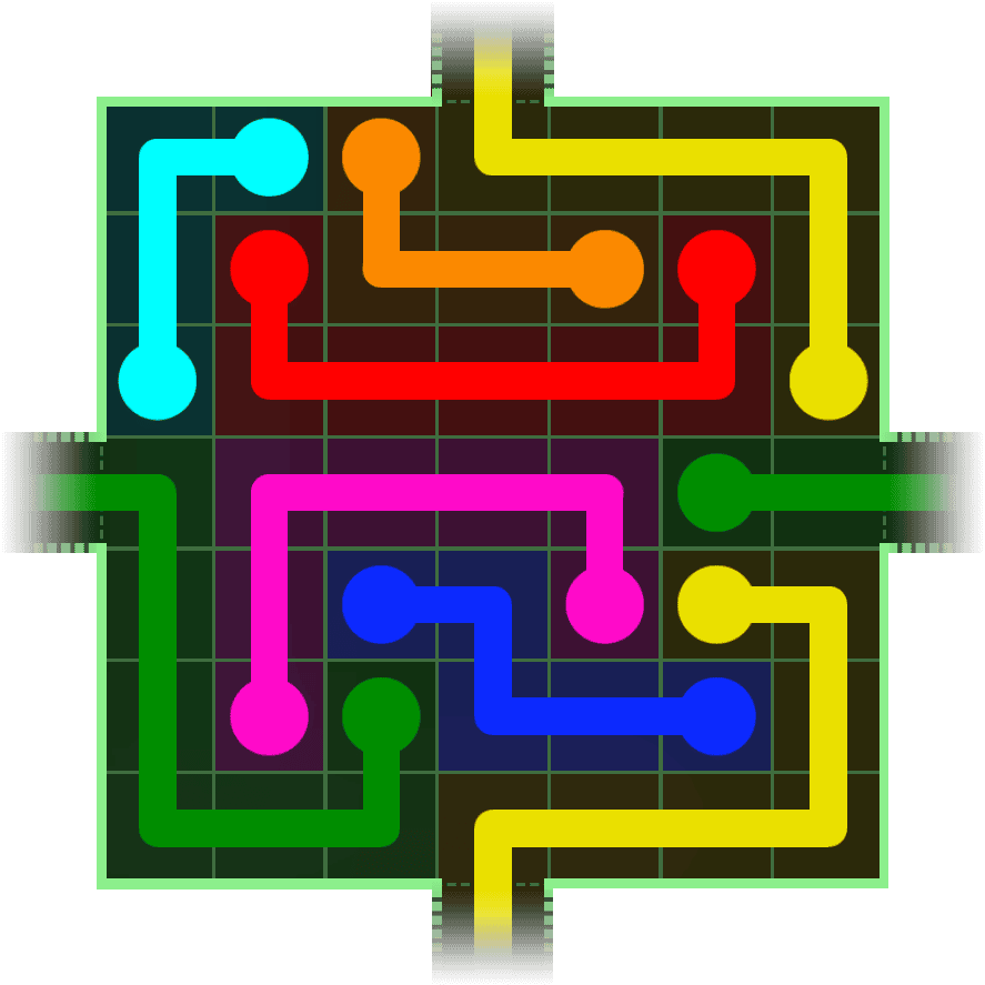 Flow Free Warps 232 Solution