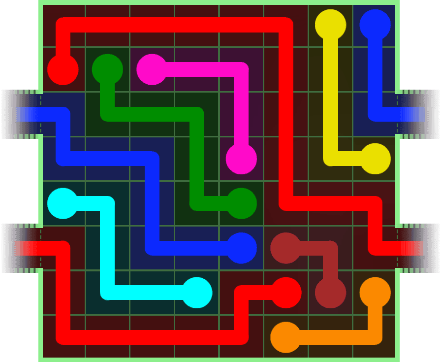 Flow Free Warps 250 Solution