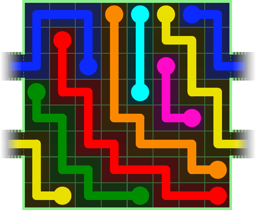 Flow Free Warps 254 Solution