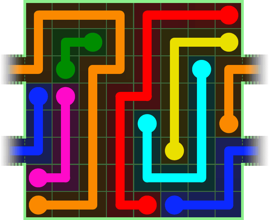 Flow Free Warps 267 Solution