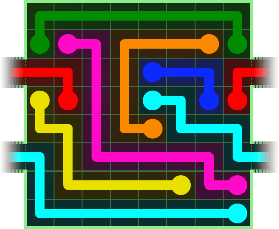 Flow Free Warps 244 Solution