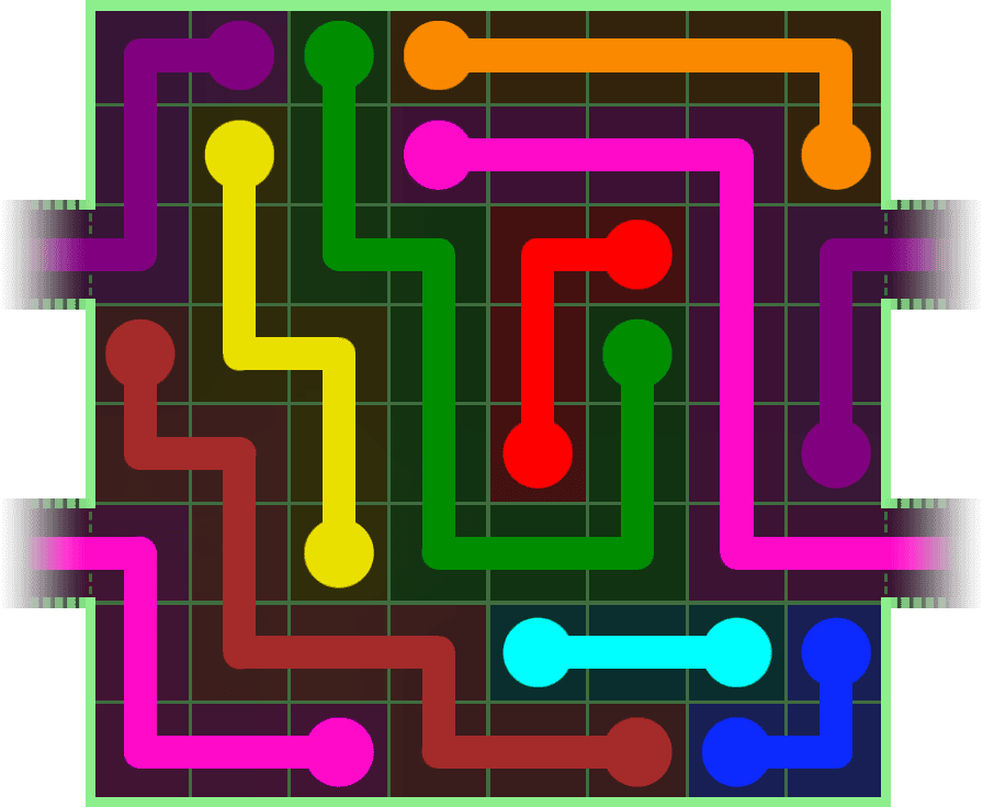 Flow Free Warps 245 Solution