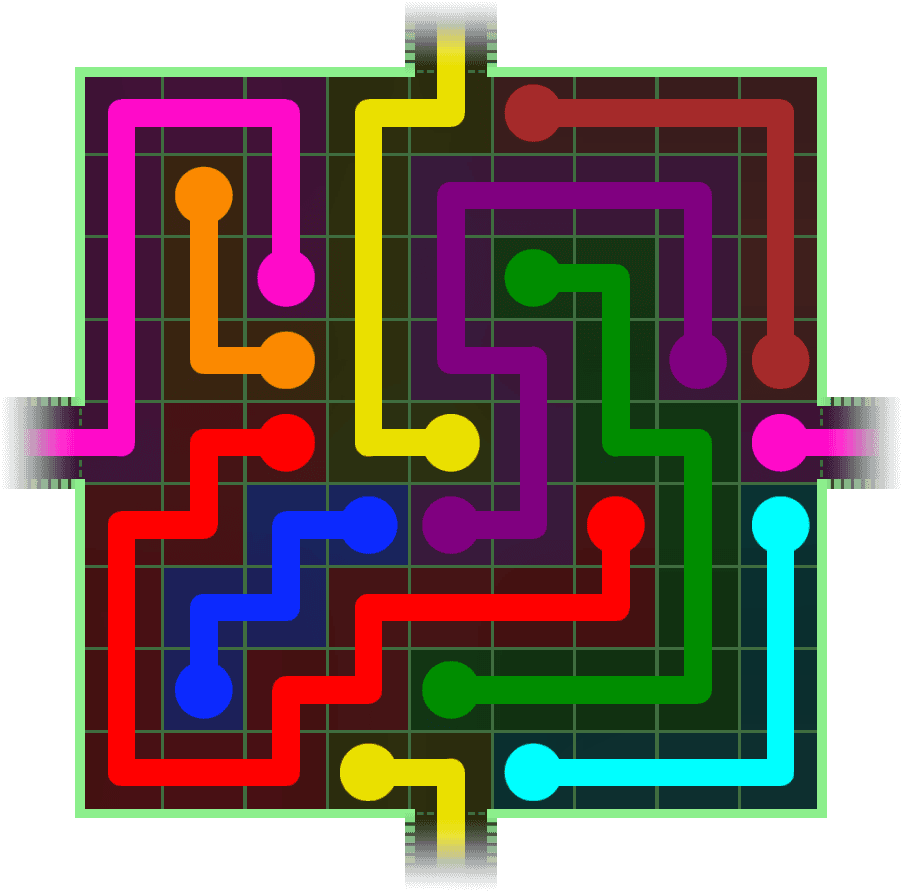 Flow Free Warps 274 Solution