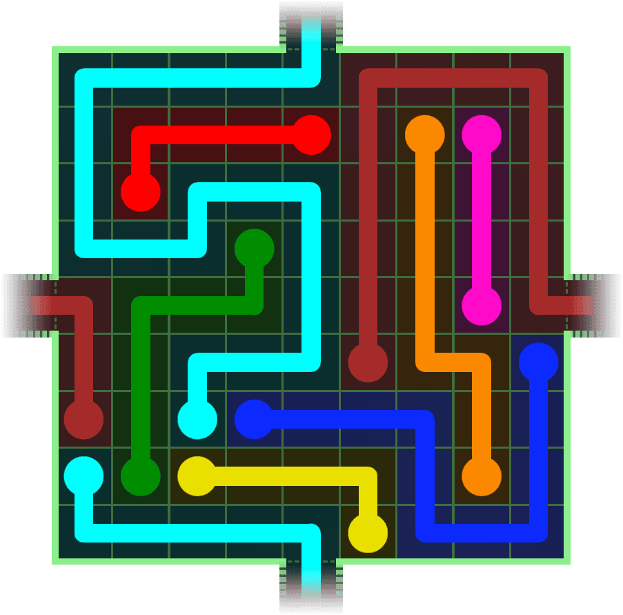 Flow Free Warps 281 Solution