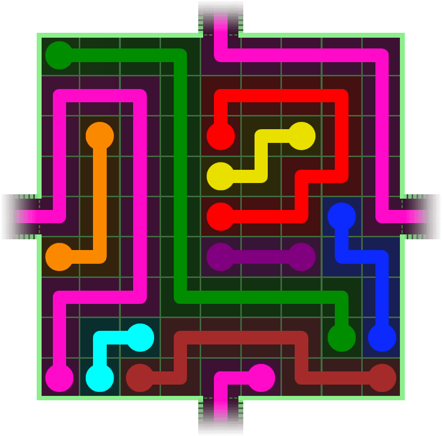 Flow Free Warps 283 Solution