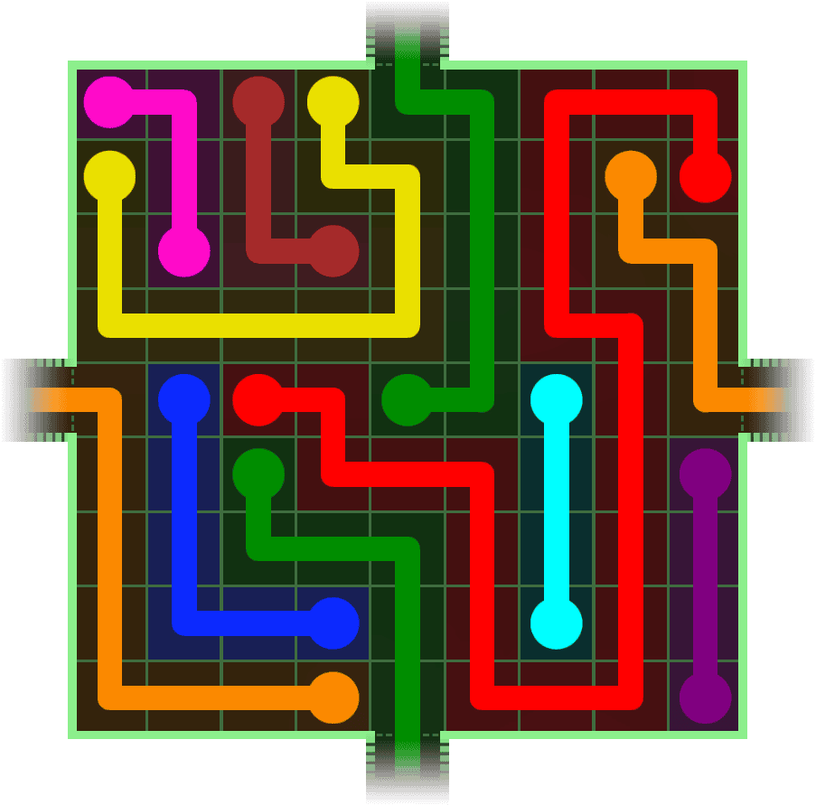 Flow Free Warps 285 Solution