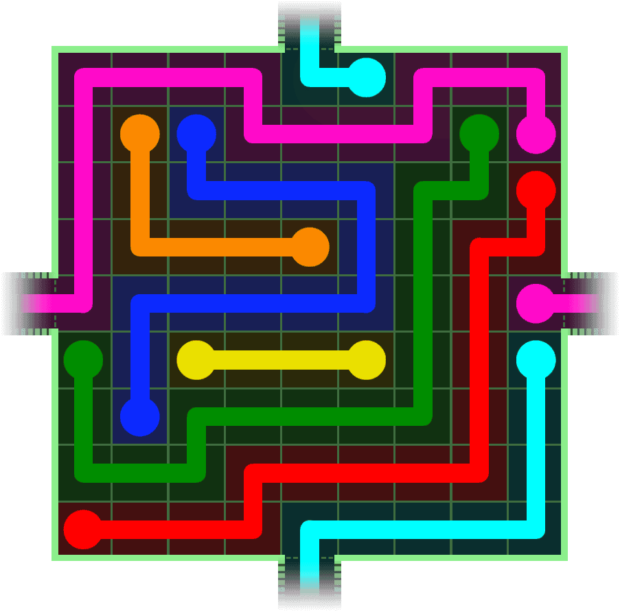 Flow Free Warps 286 Solution