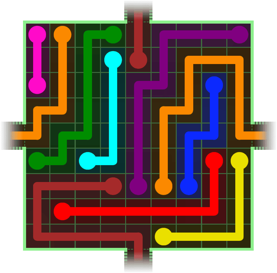 Flow Free Warps 287 Solution