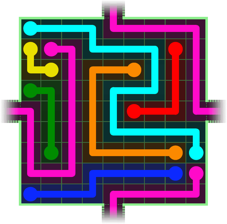 Flow Free Warps 294 Solution