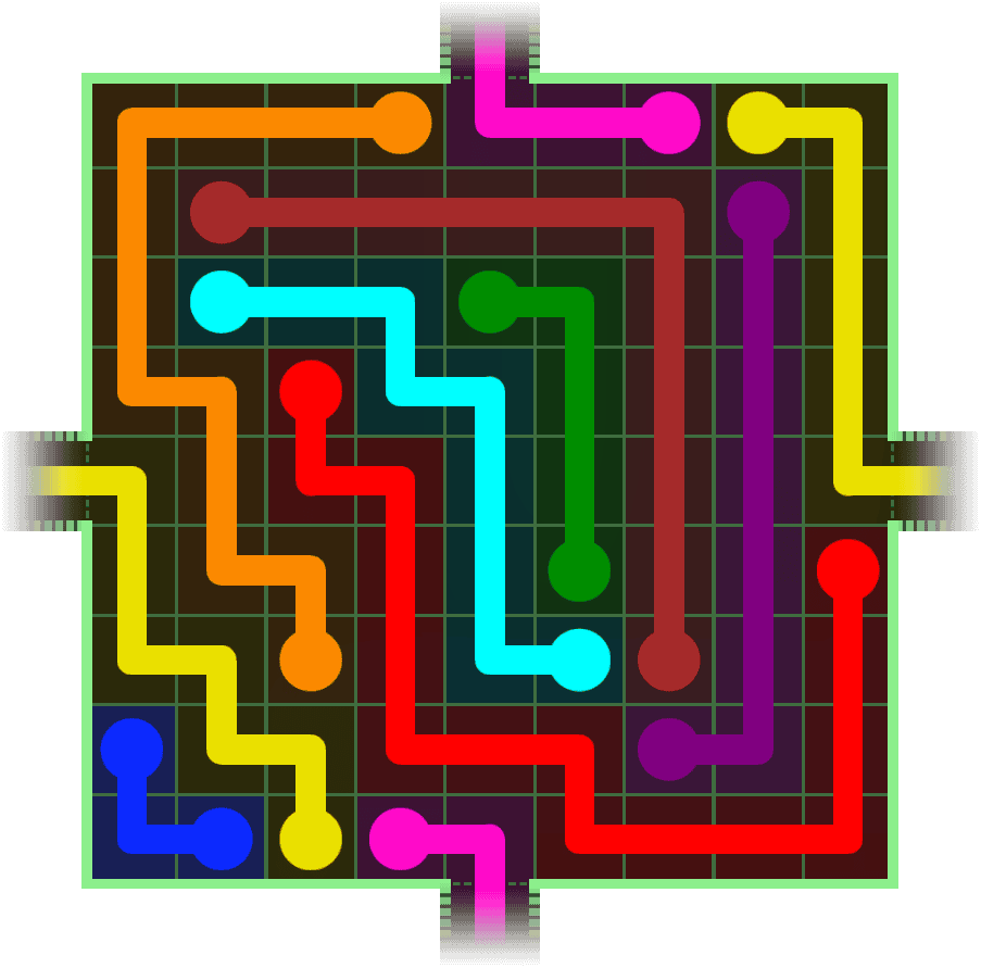 Flow Free Warps 295 Solution