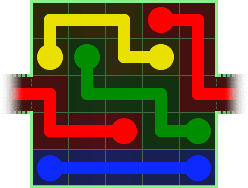 Flow Free Warps 18 Solution