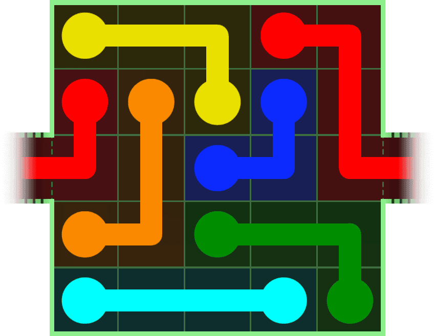 Flow Free Warps 25 Solution