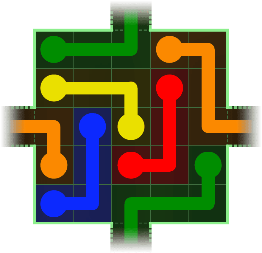 Flow Free Warps 33 Solution