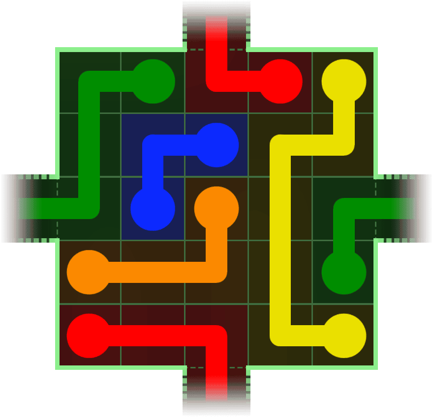 Flow Free Warps 34 Solution