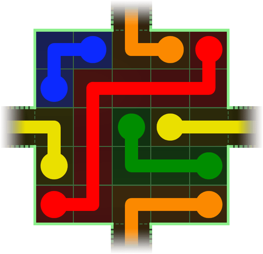 Flow Free Warps 36 Solution