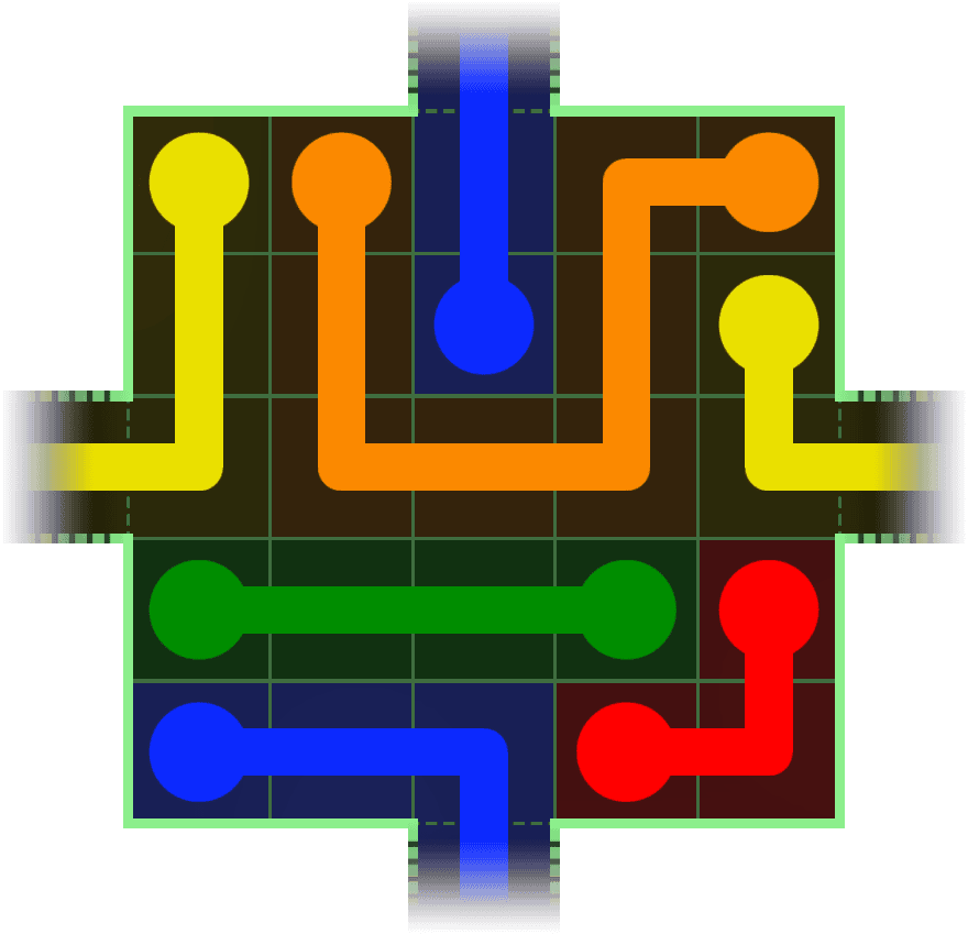 Flow Free Warps 37 Solution