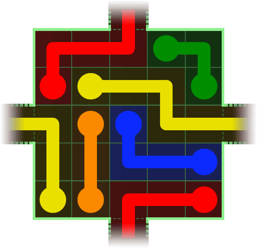 Flow Free Warps 38 Solution