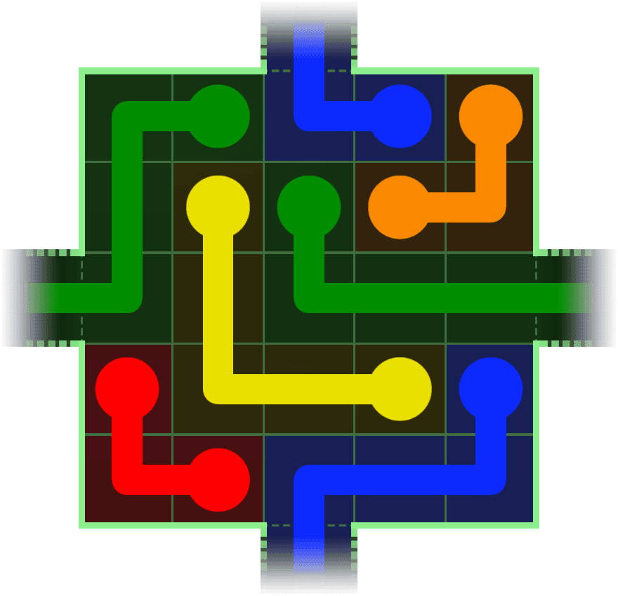 Flow Free Warps 41 Solution