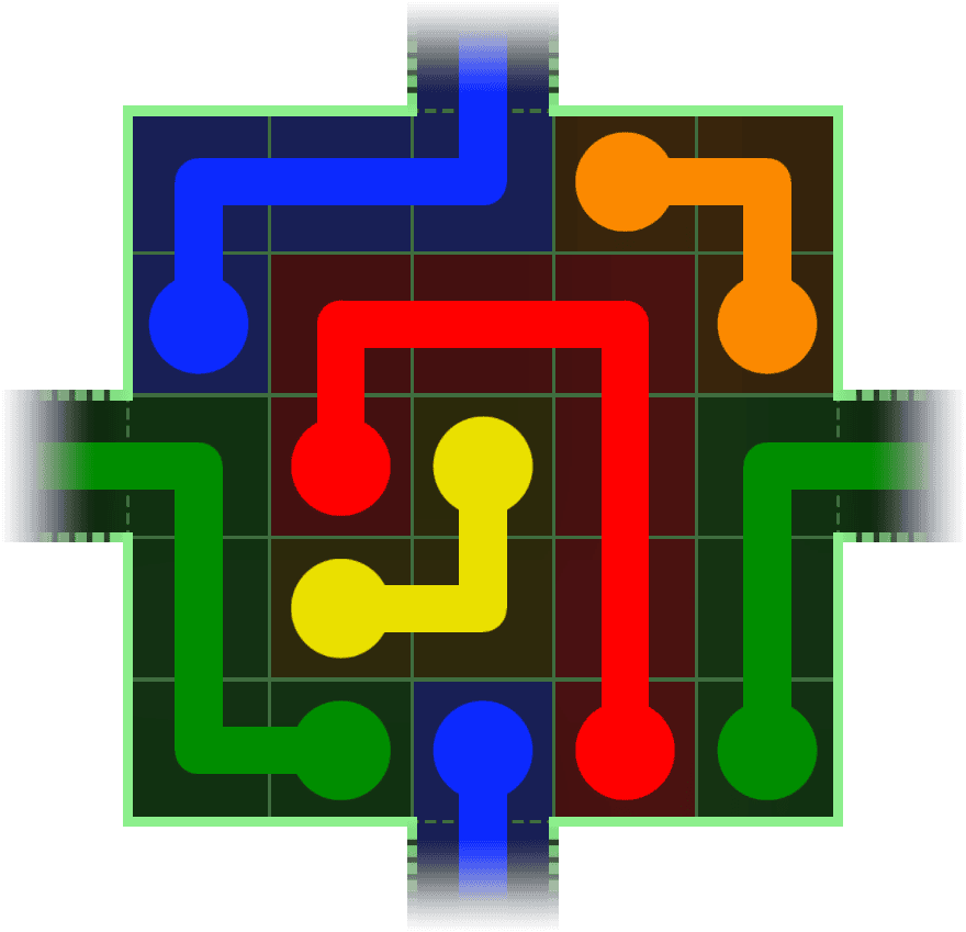 Flow Free Warps 43 Solution