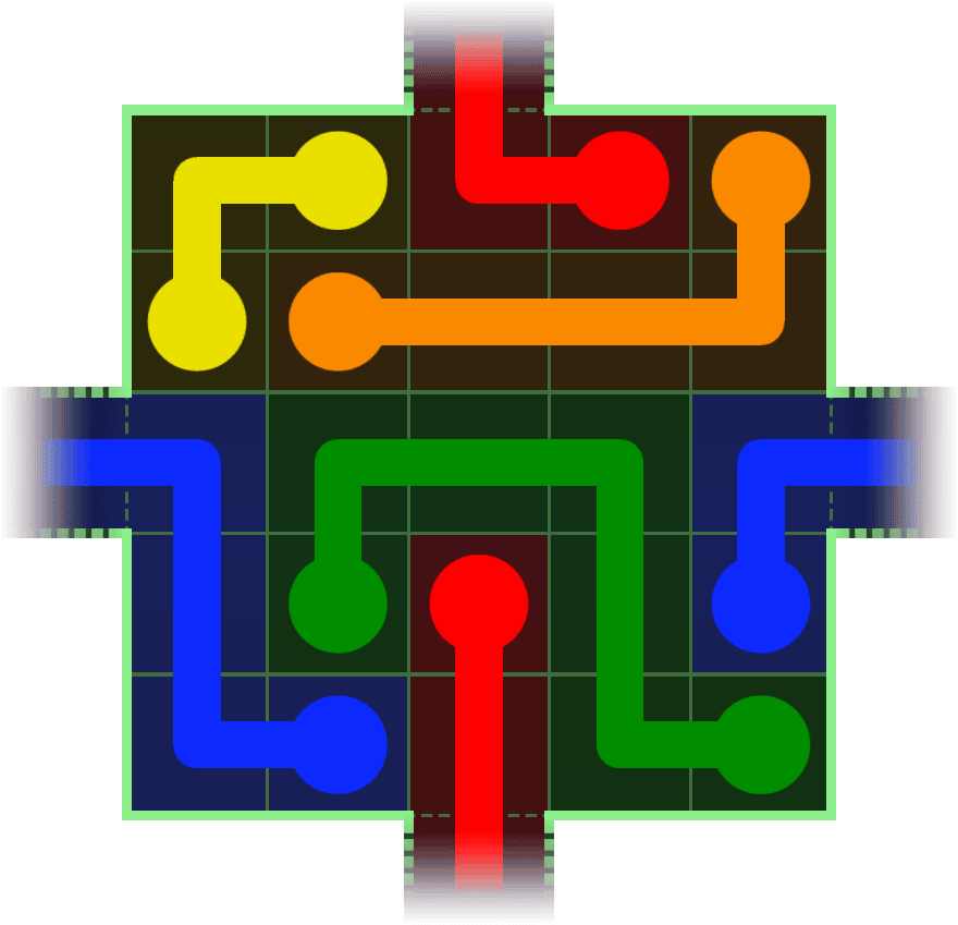 Flow Free Warps 49 Solution