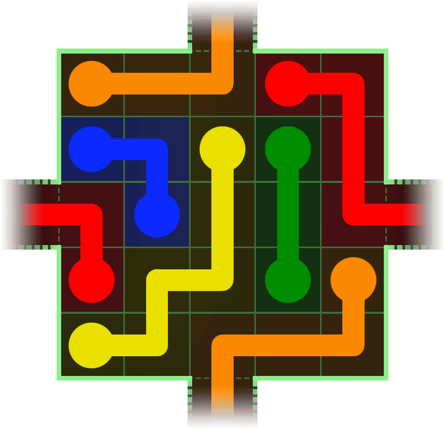 Flow Free Warps 52 Solution