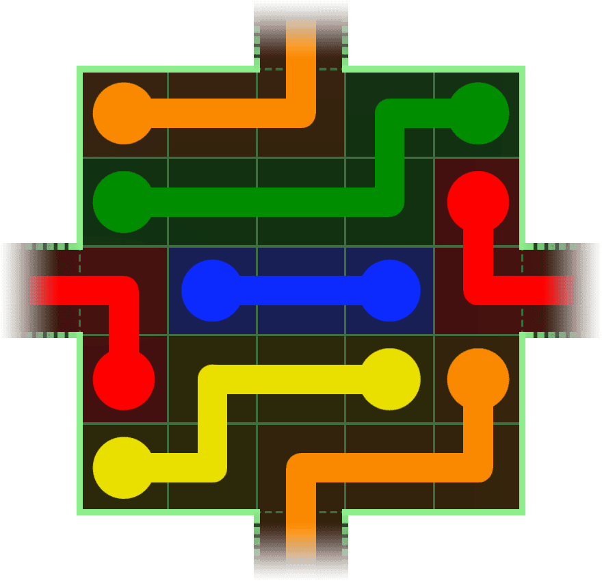 Flow Free Warps 54 Solution