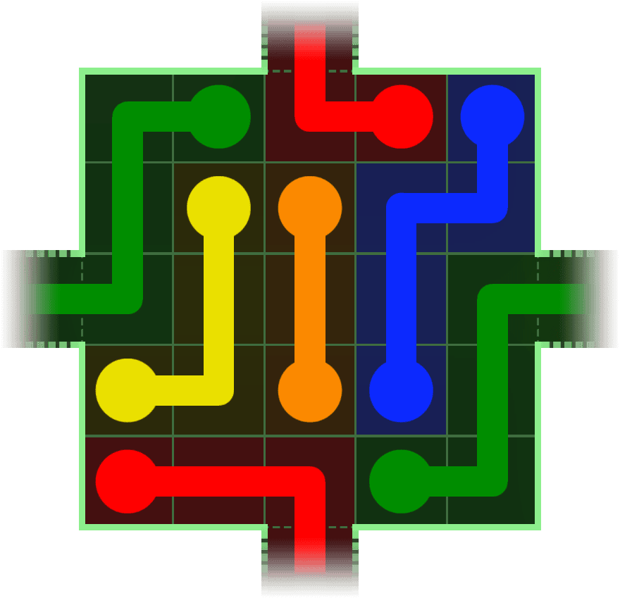 Flow Free Warps 55 Solution