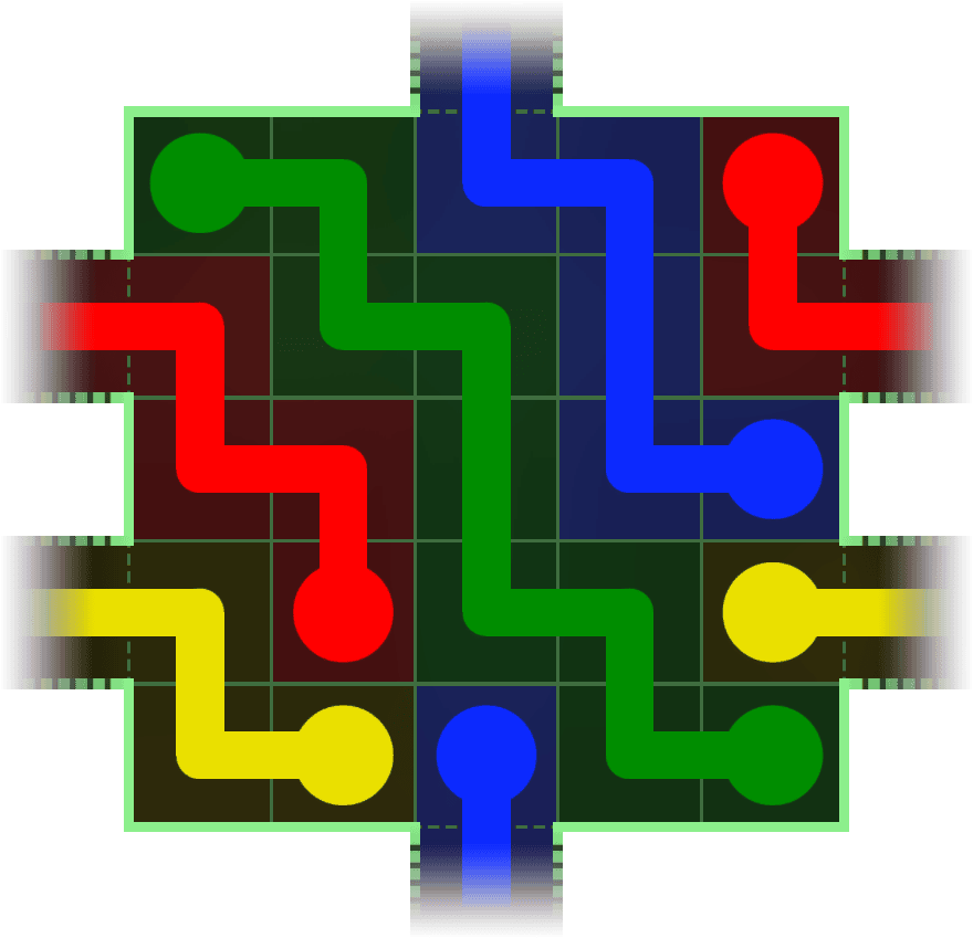 Flow Free Warps 75 Solution