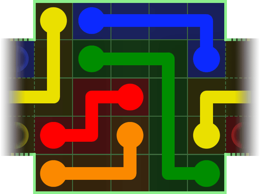 Flow Free Warps 107 Solution