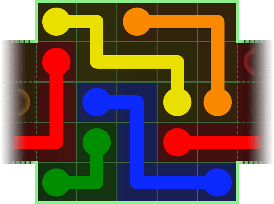 Flow Free Warps 117 Solution