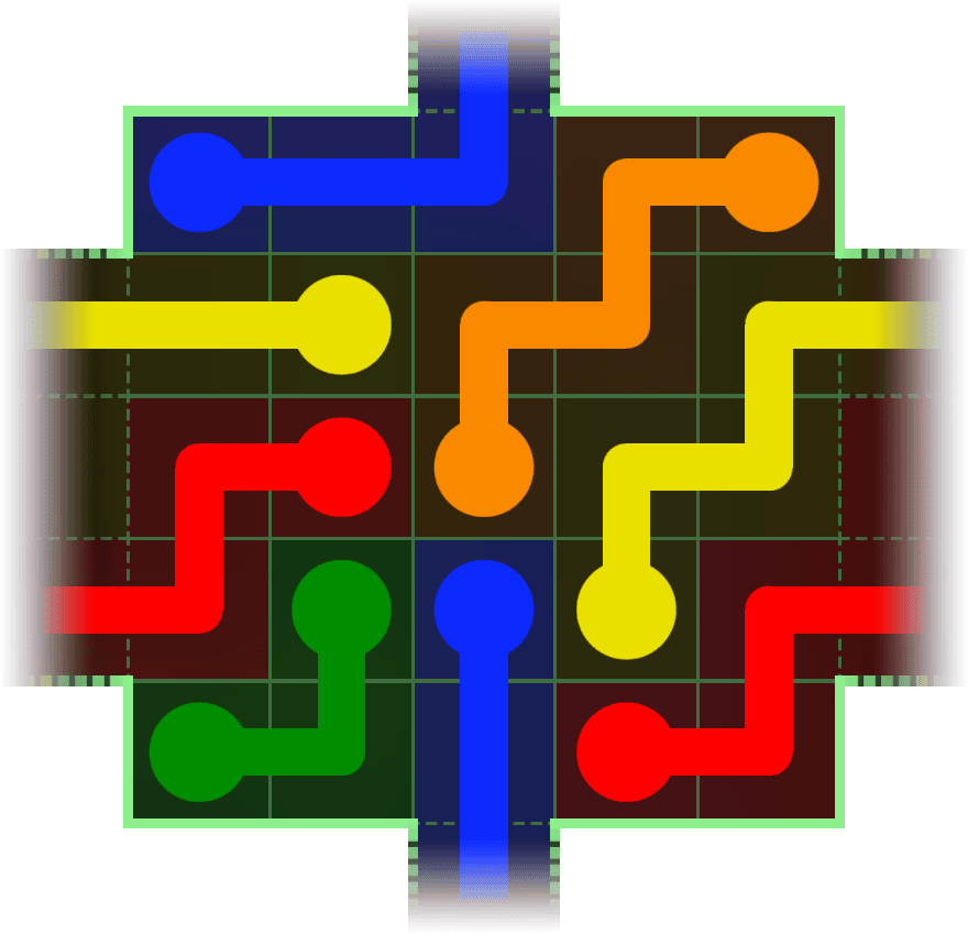 Flow Free Warps 125 Solution