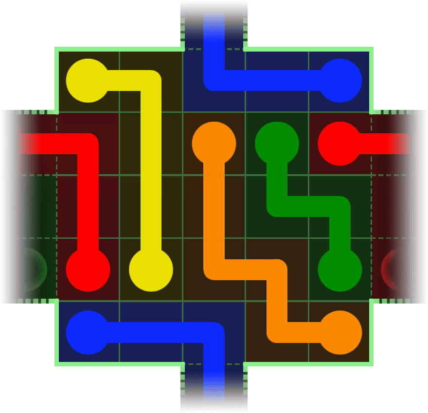 Flow Free Warps 127 Solution