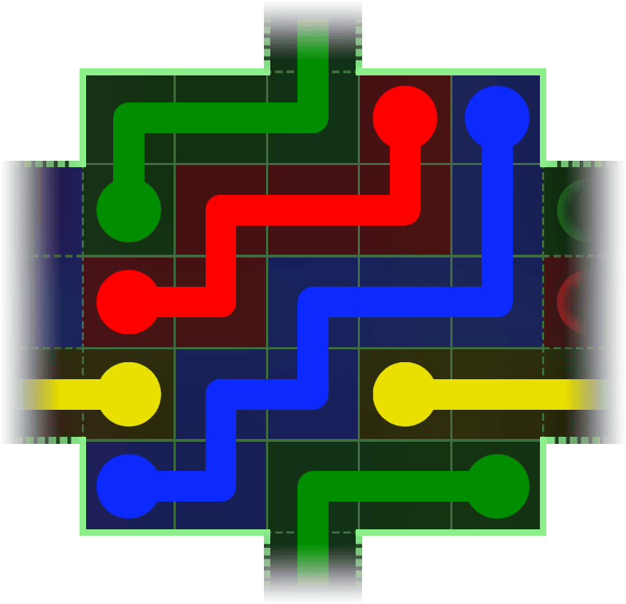 Flow Free Warps 131 Solution