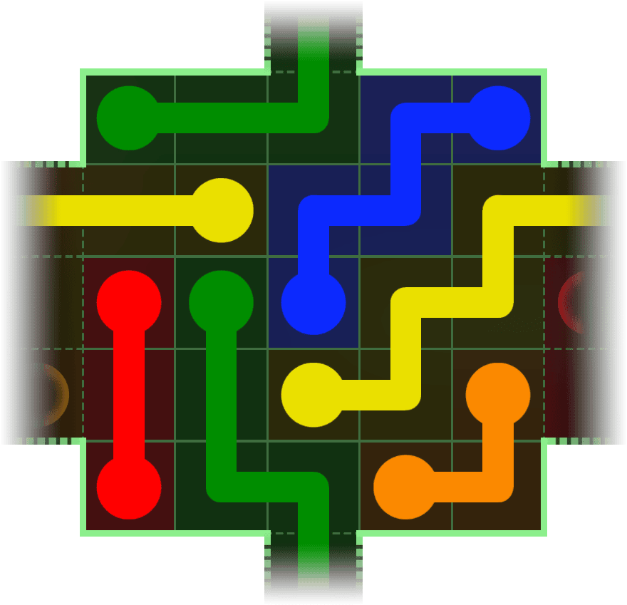 Flow Free Warps 132 Solution