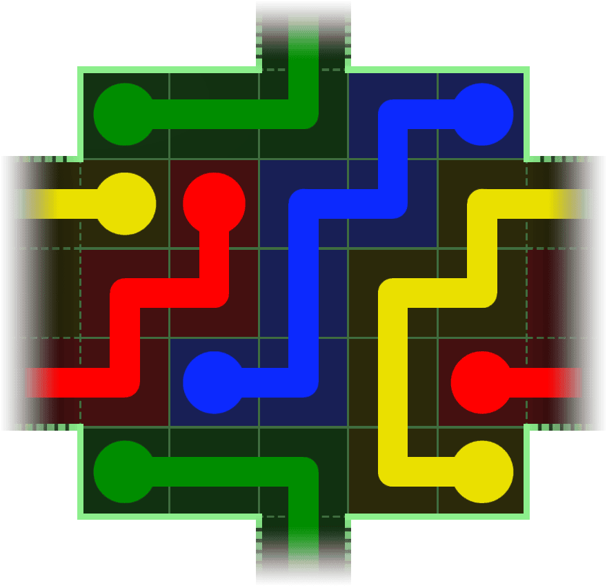 Flow Free Warps 133 Solution
