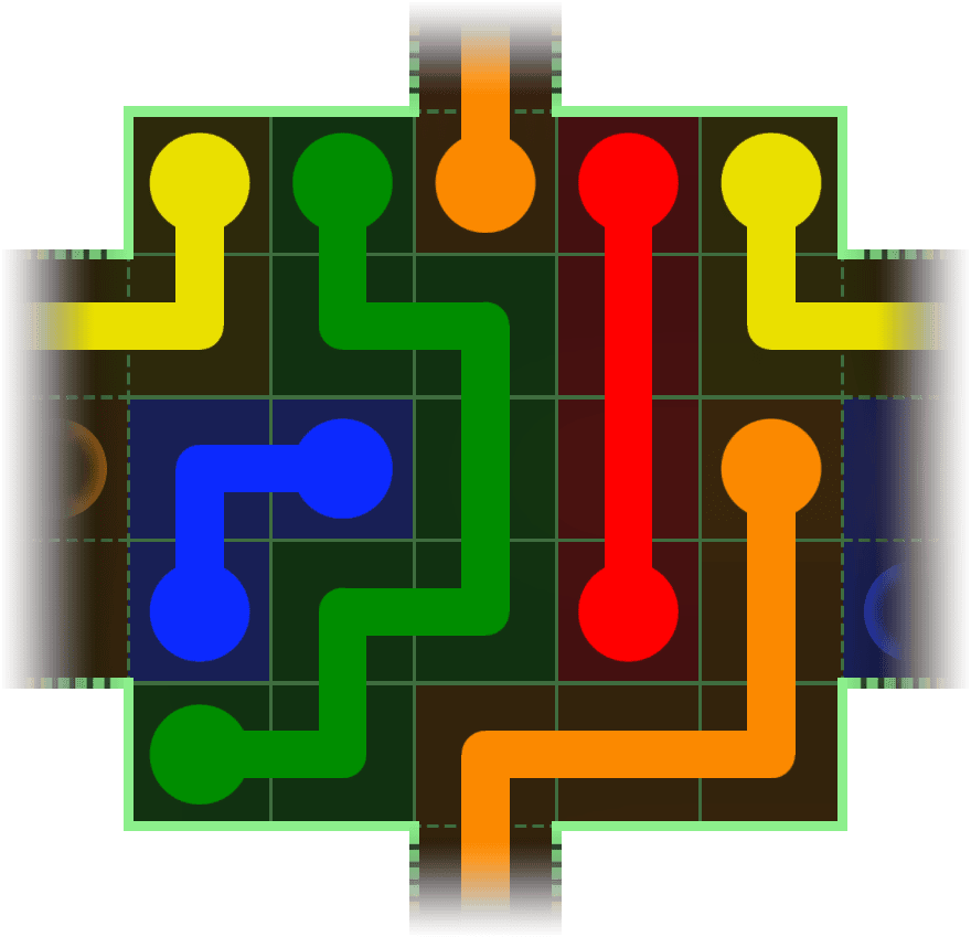 Flow Free Warps 140 Solution