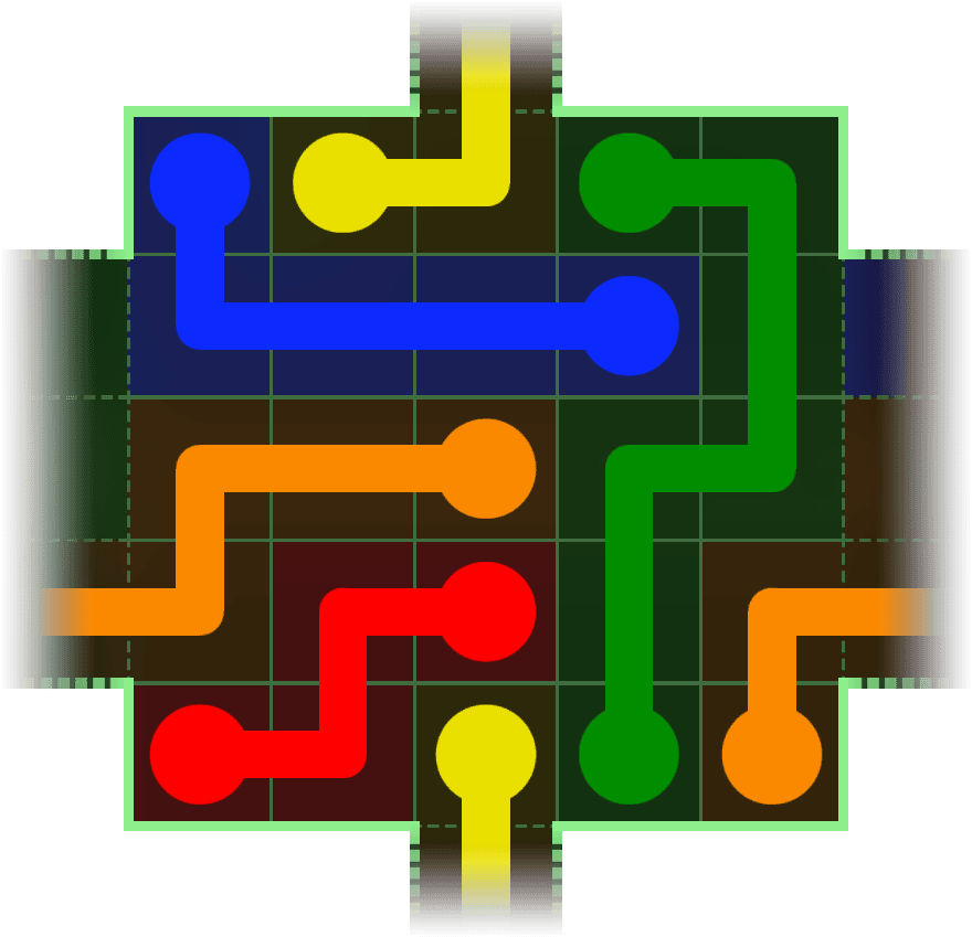 Flow Free Warps 141 Solution