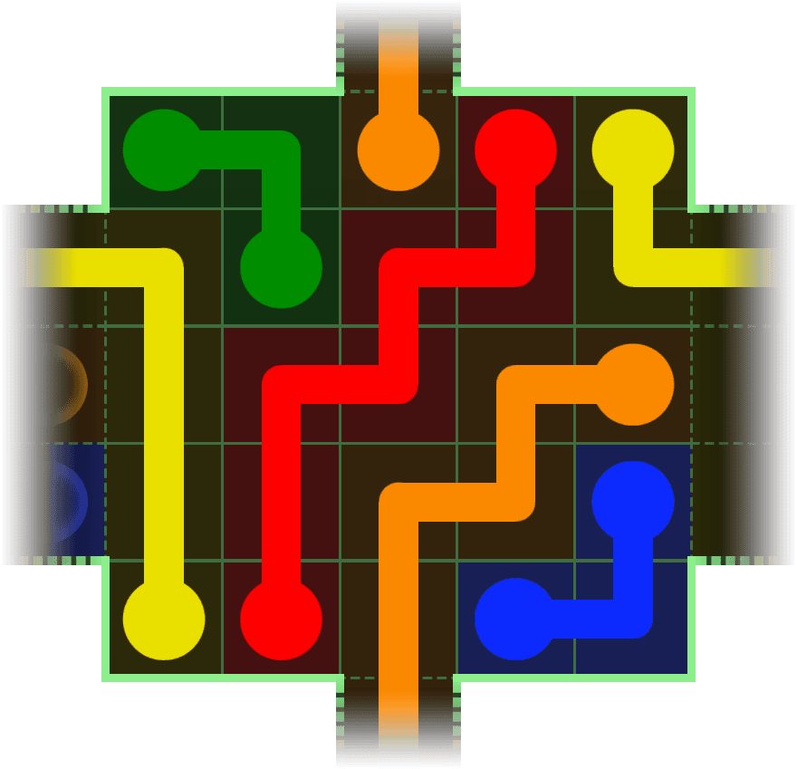 Flow Free Warps 145 Solution