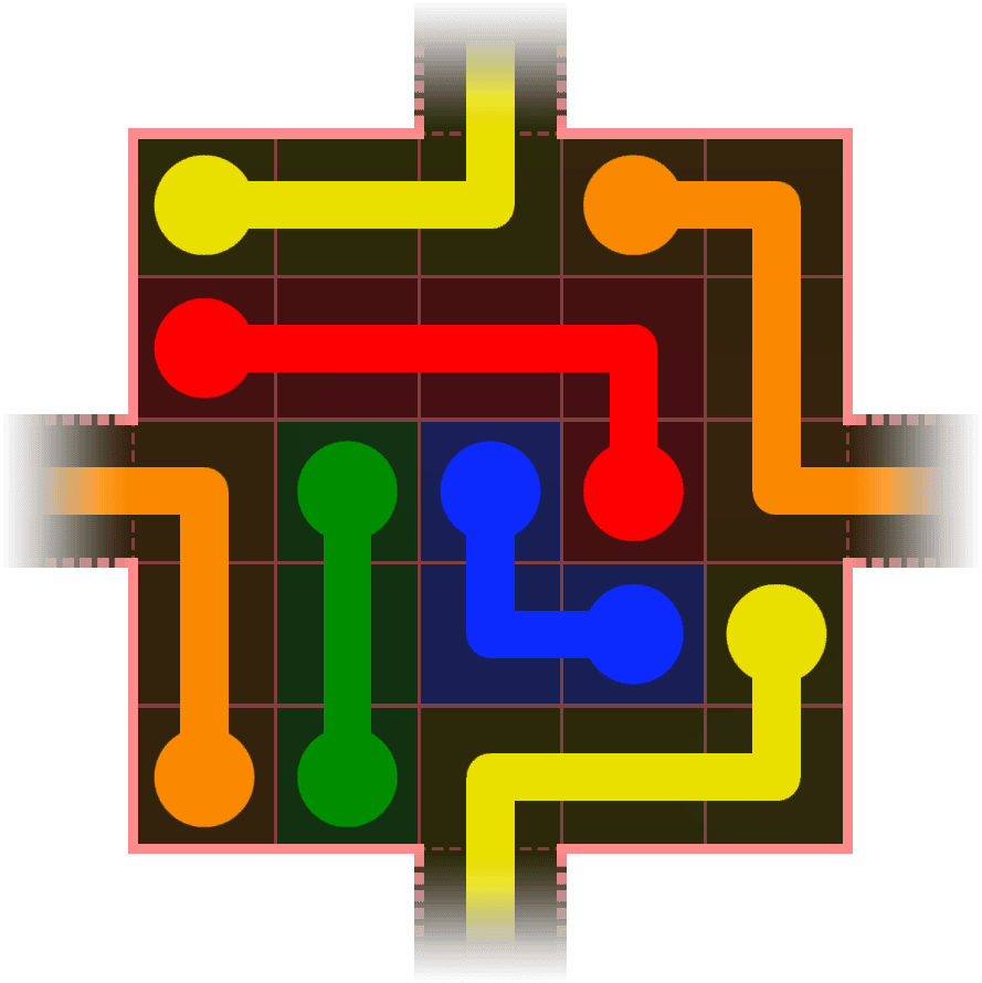 Flow Free Warps 322 Solution