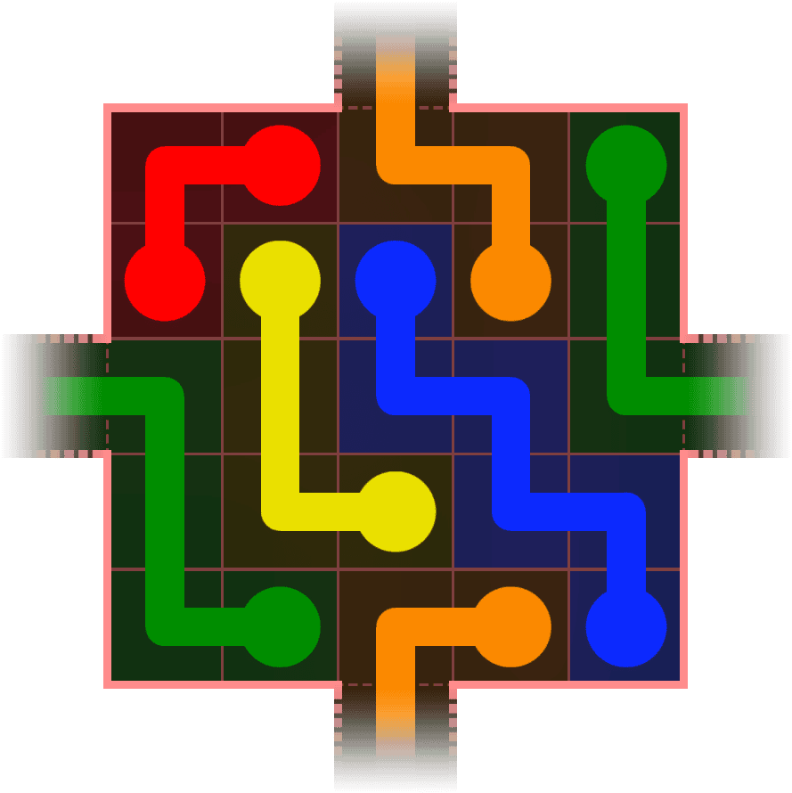 Flow Free Warps 326 Solution